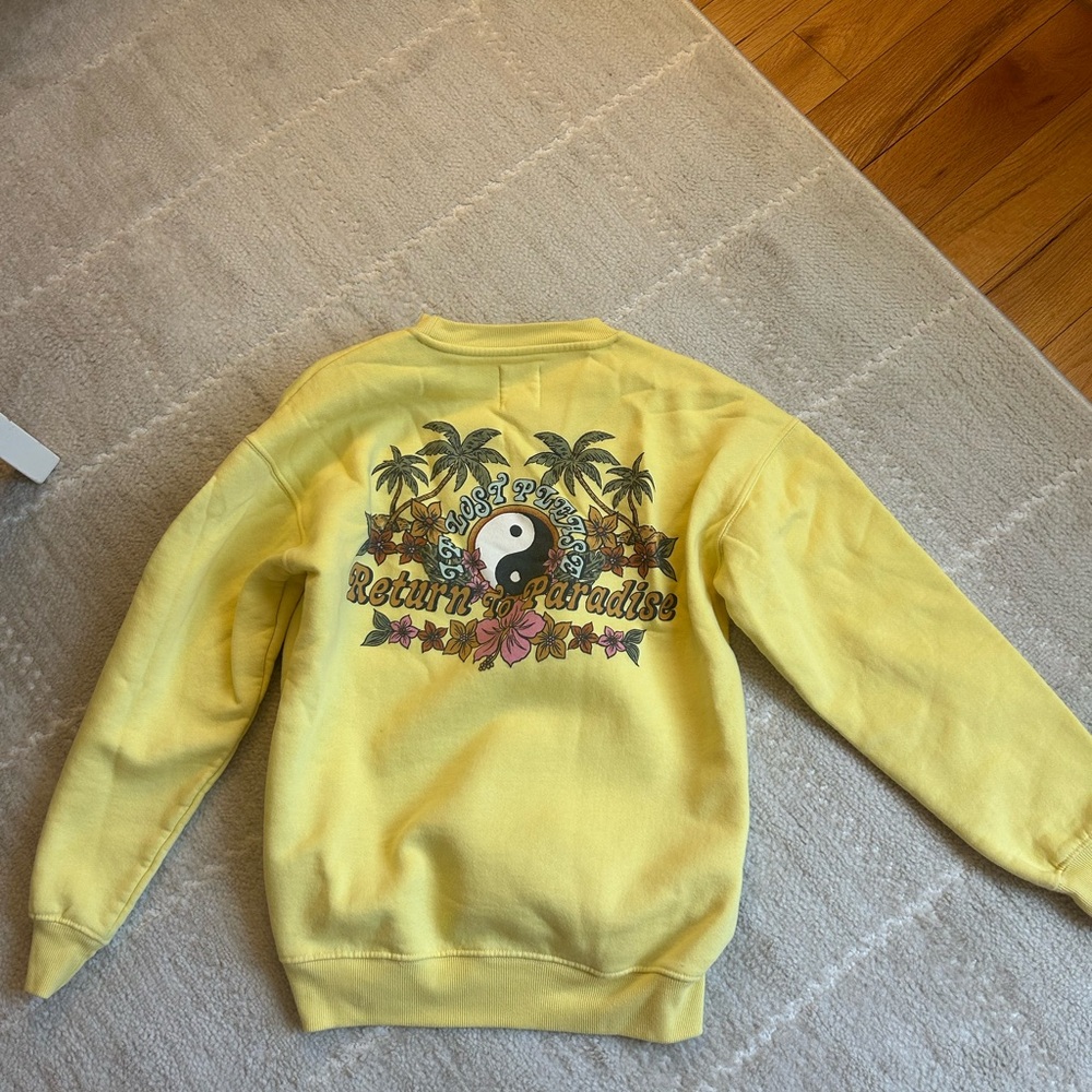 Billabong Yellow Graphic Sweatshirt